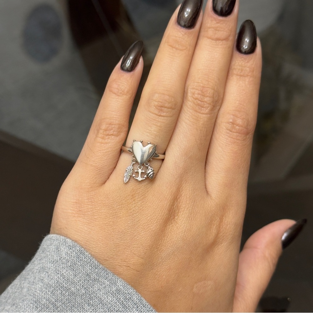 Authentic pandora spiritual symbols ring size 50